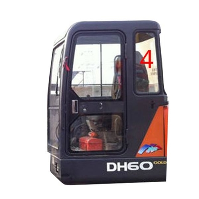 Le remplacement de Rear Windshield Glass d'excavatrice de DAEWOO DH55 a gâché