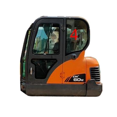 Position arrière NO.4 de porte gauche en verre de DX60-9 DX70 DOOSAN