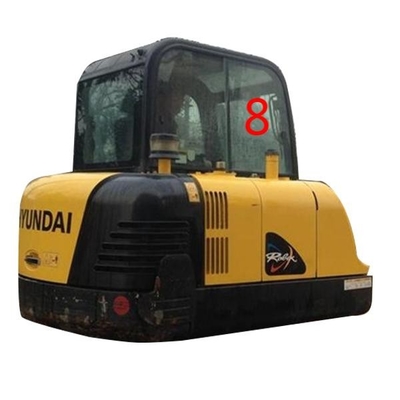 Excavatrice blanche Glass Replacement de HYUNDAI Front Glass Right Side Position No.8