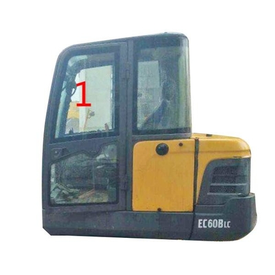 Recourbement latéral gauche en verre de la position NO.1 de pare-brise d'EC60 VOLVO résistant