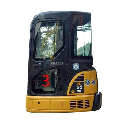 Position inférieure NO.3 Digger Window Replacement de porte d'OEM KOMATSU PC55MR Cab Glass Left