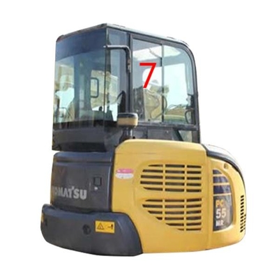 Position latérale No.7 de Window Replacement Right d'excavatrice de KOMATSU PC55MR de POINT