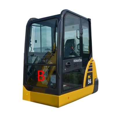 Verre gâché par remplacement de PC56-7 PC56 Front Down Komatsu Excavator Glass Position.B
