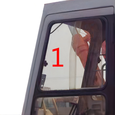 L'excavatrice Glass Cab Window de 4457173 HITACHI a laissé le verre trempé latéral oblique de la position NO.1