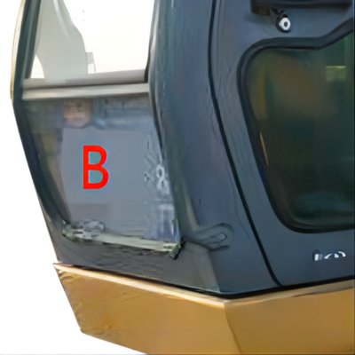 Verre vert blanc de cabine de trous de Front Glass Replacement 10 d'excavatrice pour des bêcheurs