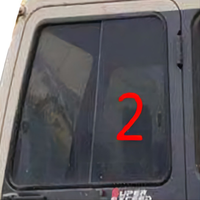 Verre trempé de pare-brise de KATO Digger Window Replacement Left Side
