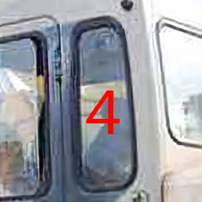 L'excavatrice blanche Door Window Replacement gauche à porte la position arrière NO.4