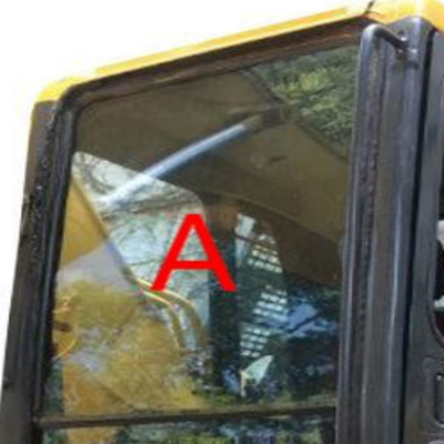 Aucune excavatrice en verre Front Windscreen Glass de cabine de KOMATSU de trous