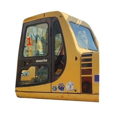 Position en verre NO.1 de pente de côté gauche de cabine de KOMATSU d'excavatrice