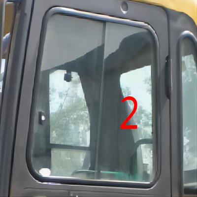 position droite NO.2 de côté de Windscreen Replacement Left d'excavatrice de 5mm