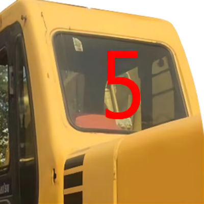 arrière en verre NO.5 KOMATSU de 580mm de cabine épaisse de la taille 5mm