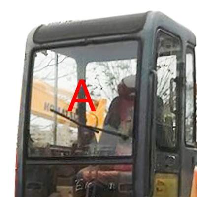 Excavatrice Cab Glass Front Up Position A 5mm de DAEWOO DH55 épais