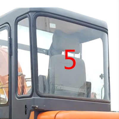 Position blanche NO.5 d'arrière de Cab Glass DAEWOO DH55 d'excavatrice