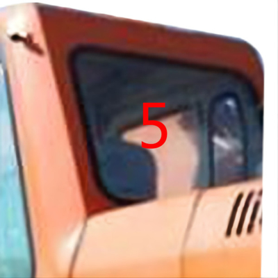 Le verre de Cabin DOOSAN de l'excavatrice DH215-9 a gâché le remplacement de fenêtre d'arrière