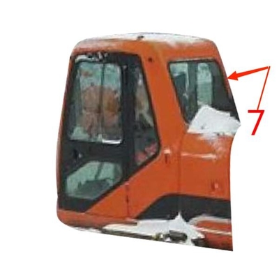 Verre de fenêtre de pare-brise de la FCC DOOSAN Digger Glass Replacement Right Side