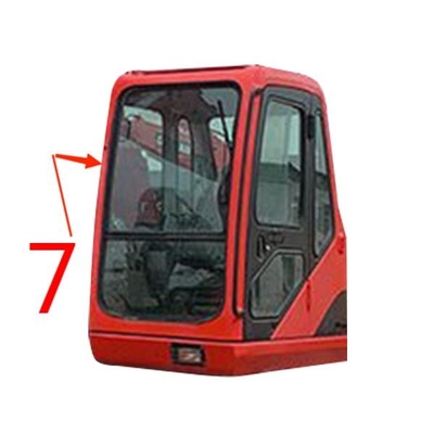 Verre de fenêtre de pare-brise de la FCC DOOSAN Digger Glass Replacement Right Side