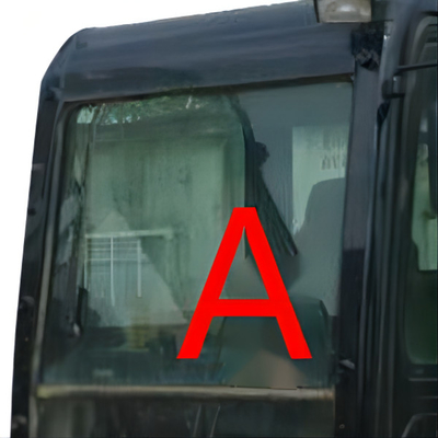 Verre Front Windscreen Glass blanc de cabine d'E307E CAT307E CATERPILLAR