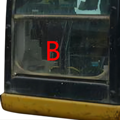 Cabine Front Down Position B de Glass Replacement CATERPILLAR d'excavatrice de CAT307E E307E