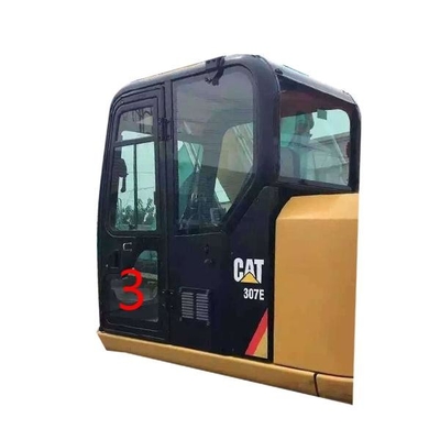 Verre résistant de recourbement de cabine de CATERPILLAR pour la position inférieure NO.3 de porte gauche d'OEM de bêcheurs
