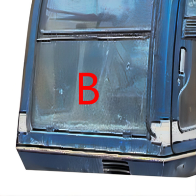 Taille de Front Glass Replacement 820mm au loin 490mm d'excavatrice de FCC