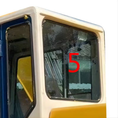 Remplacement en verre de recourbement de Back Side Window d'excavatrice de cabine résistante de KOMATSU