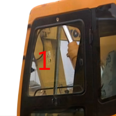 Pente NO.1 de Left Side Position d'excavatrice de HYUNDAI de verre trempé de pare-brise de R225-7LC R140-7LC