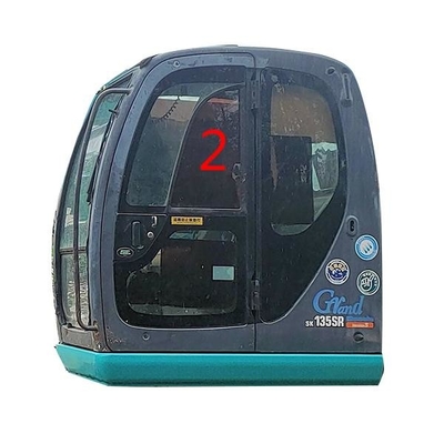 Pare-brise de la position NO.2 du POINT KOBELCO Mini Digger Glass Replacement Left Side
