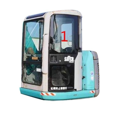 Porte gauche épaisse à haute impression de Glass 5mm d'excavatrice de la force KOBELCO vers le haut de la position NO.1