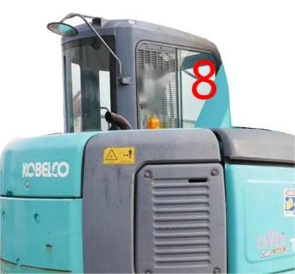 Position résistante à la température NO.8 de côté droit de Cab Glass KOBELCO d'excavatrice