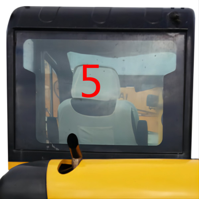 Verre de fenêtre gâché de HYUNDAI Front Glass Back Side Excavator