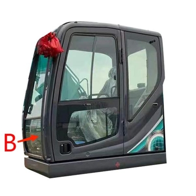 verre de Front Glass Replacement Green Tempered d'excavatrice de 5mm pour le pare-brise