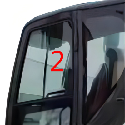 4mm ont laissé l'excavatrice latérale Cab Glass du verre trempé KOBELCO de pare-brise