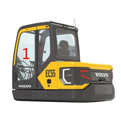 Position en verre NO.1 Digger Window Replacement de porte gauche de pare-brise d'EC55 VOLVO