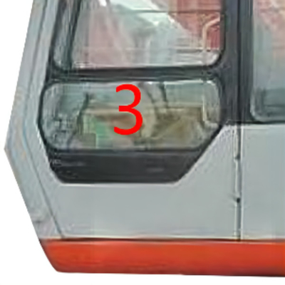 excavatrice Cab Glass de 5mm Mini Digger Glass Replacement HITACHI