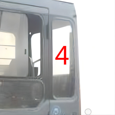 Position NO.4 d'arrière de Glass Left Door d'excavatrice de HITACHI de POINT