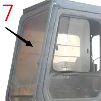 Verre trempé de la position No.7 de Glass Right Side d'excavatrice d'EX-1 EX120-1 EX200-1 HITACHI
