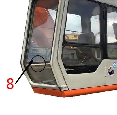 Verre trempé de la position No.8 de Glass Right Side d'excavatrice d'EX-1 EX120-1 EX200-1 HITACHI