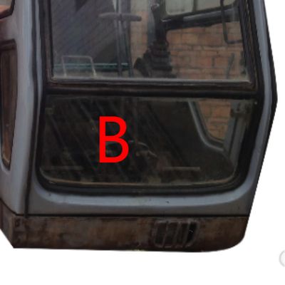 Excavatrice blanche Window Replacement de Front Windscreen Glass HITACHI