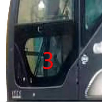Vert inférieur de la position NO.3 de Glass Left Door d'excavatrice de SK-6 SK-8 SK230-6 SK50 KOBELCO
