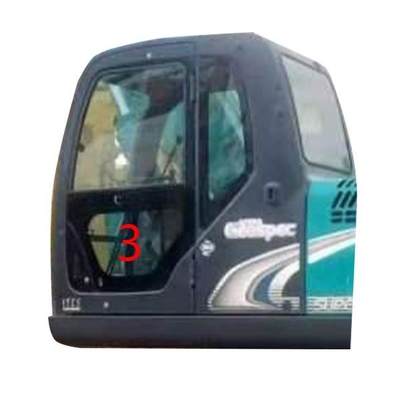 Vert inférieur de la position NO.3 de Glass Left Door d'excavatrice de SK-6 SK-8 SK230-6 SK50 KOBELCO
