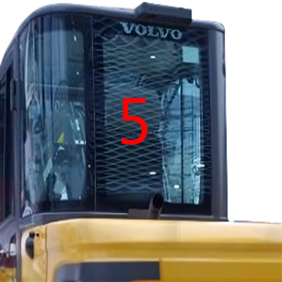 FCC verte du côté NO.5 de Glass Replacement Back d'excavatrice d'EW60C VOLVO