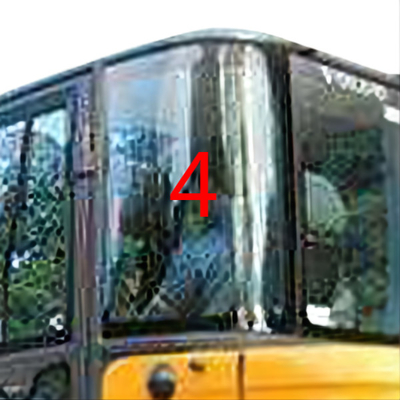Pare-brise arrière en verre de la position NO.4 de porte gauche de pare-brise blanc d'EC60C VOLVO