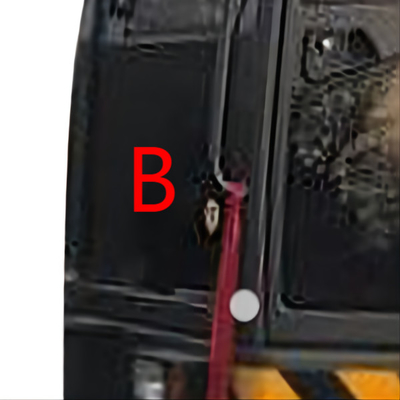 Fenêtre de verre trempé d'OIN de Windscreen Replacement d'excavatrice de VOLVO Front Down Position B
