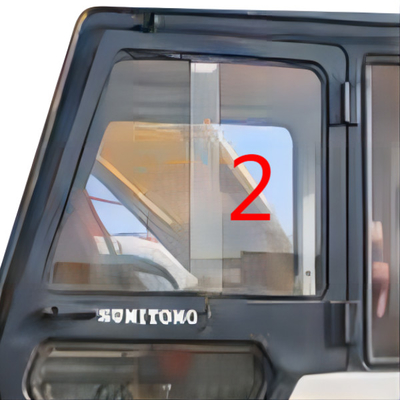 Remplacement SUMITOMO SH280 S280 de verre trempé de pare-brise de porte gauche
