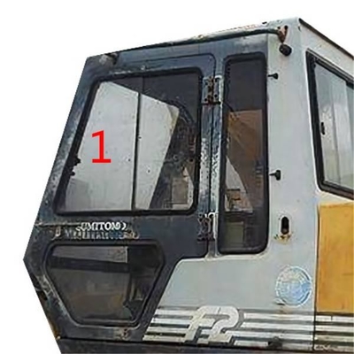Porte gauche de cabine de machine de construction de verre trempé de pare-brise de SH280 S280