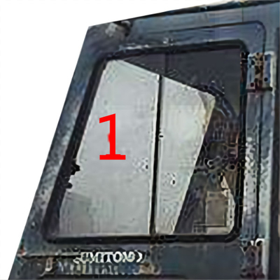 Porte gauche de cabine de machine de construction de verre trempé de pare-brise de SH280 S280