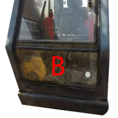 Cabine de machine de construction de Door Window Replacement de l'excavatrice S280 Front Windscreen