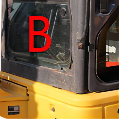 Le remplacement de PC55MR Front Down Komatsu Excavator Glass a gâché 5MM en verre