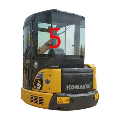 Arrière NO.5 de Window Replacement RoHS d'excavatrice du pare-brise PC55MR PC55 KOMATSU