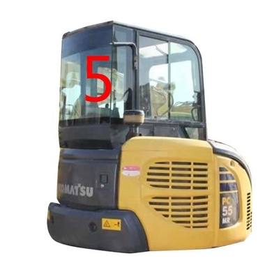 Arrière NO.5 de Window Replacement RoHS d'excavatrice du pare-brise PC55MR PC55 KOMATSU